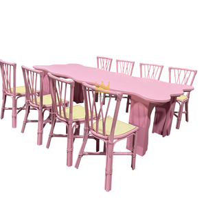 Silla Infantil de Ratán Hecha a Mano en Vietnam para Fiestas, Asiento de Mimbre Boho Resistente para Uso en Interiores y Exteriores - Product Image 1