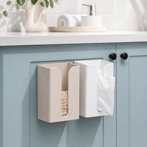 Wall Mounted Tissue Box No Drill Rectangular Kitchen Bathroom Storage <b>Holder</b> - Product Image 4