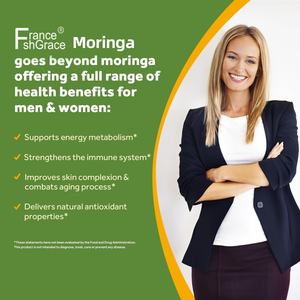 Capsules de Moringa pour améliorer le teint et favoriser un vieillissement sain, complément de Moringa, 90 capsules - Product Image 6