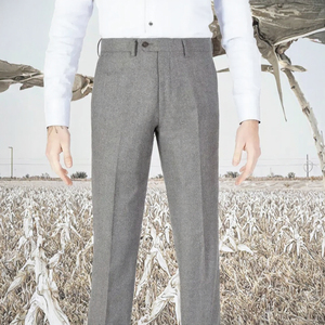 Men's Custom High Quality 100% Cotton Lightweight Casual Flared <b>Jogger</b> Track Pants Mid Waist Elastic Waistband <b>Stacked</b> Flare - Product Image 3