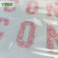 Lettres brillantes personnalisées en applique, strass étincelants, thermocollants, lavables pour vêtements, sacs et chaussures