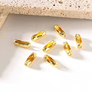 Chiusura a Catena con Perline in Acciaio Inossidabile, Connettore per Collana e Bracciale, Accessori per Gioielli Fai-da-Te Elettroplaccati - Product Image 4