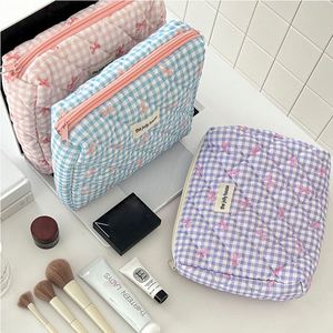 Organizador de Maquillaje Cosmético Multifuncional, Ecológico, con Cierre, de Lona, Colorido, con Lazo Acolchado y Estampado, Personalizable con Logotipo, al por Mayor - Product Image 5