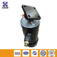 Mini vérin hydraulique télescopique multi-étages avec construction en acier et roulement pour remorque benne basculante, pression 250 bars