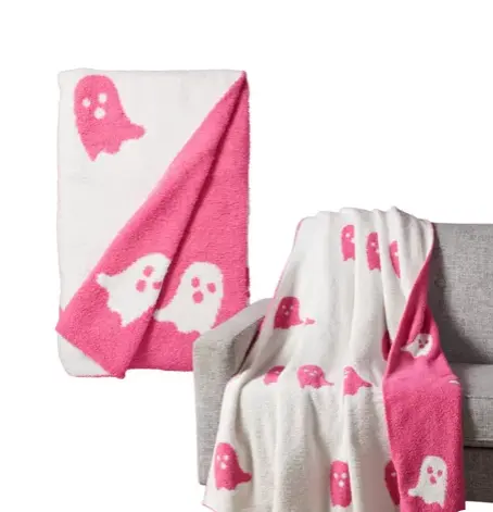 Хэллоуин ковер настенный призрак розовый Хэллоуин на заказ розовый призрак одеяло