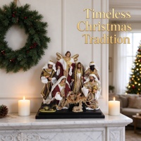 Crèche en résine artisanale, figurines de Noël décoratives et de collection, ensemble de 3 figurines de la Sainte Famille marron et or