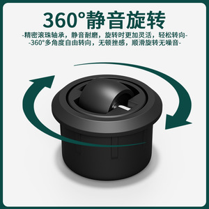 Furniture Caster Swivel Rubber <b>Wheel</b> Plate Mount Minimalist Eco Friendly Living Room Use - Product Image 4