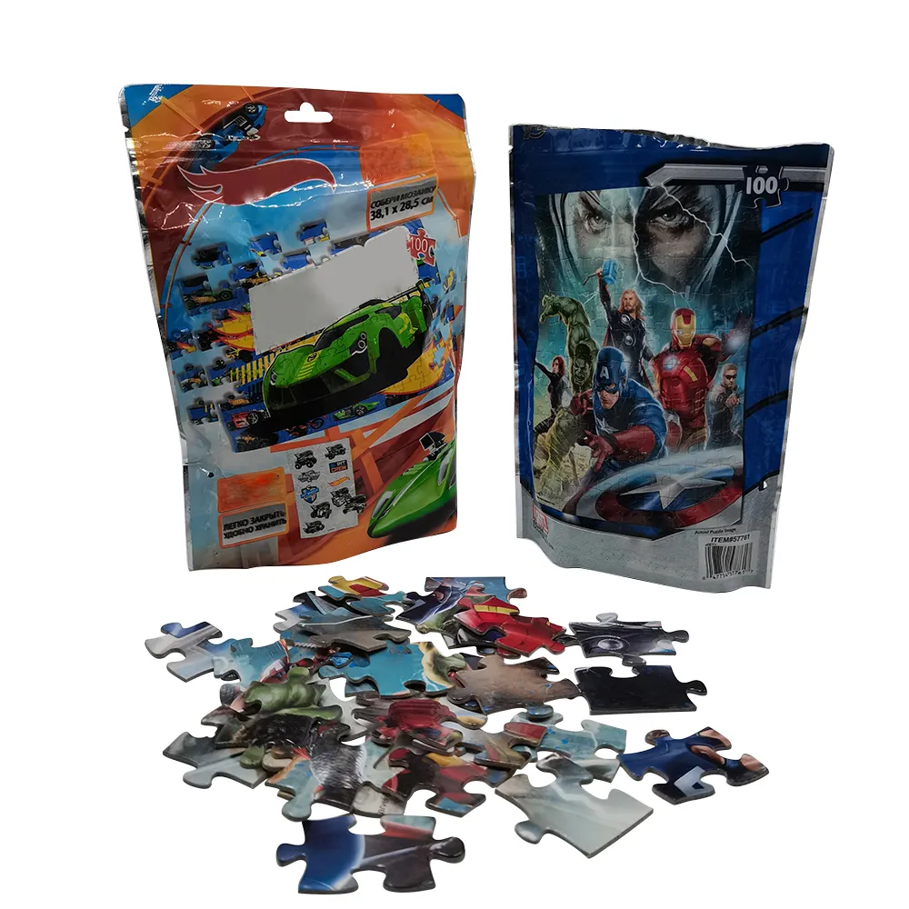 Gratis Monster Fabriek Prijs Folie Zak 100 Stuks Puzzel Speelgoed Custom Kids Puzzel