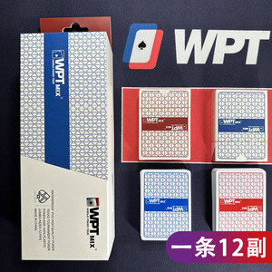 Cartas de Póker Oficiales WPT, de Cuerpo Ancho y Letra Grande, de PVC Plástico, Resistentes al Agua, con Acabado Esmerilado, para Casino - Product Image 6
