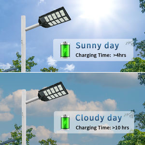 100W açık sokak ışıkları güneş enerjili IP65 su geçirmez güneş sokak lambası <span class=keywords><strong>Dusk</strong></span> şafak güneş güvenlik sel lambaları hareket sensörü - Product Image 3