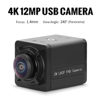 14209 5600 12MP USB Industrial Mini cámara con IMX577 CMOS Sensor 1,4mm 240 grados Panorama 20FPS 30FPS Full HD y Resolución 4K