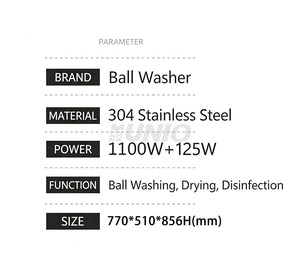 Laveur <span class=keywords><strong>de</strong></span> piscine à balles d'intérieur en acier inoxydable, haute vitesse, puissant, avec fonction <span class=keywords><strong>de</strong></span> <span class=keywords><strong>désinfection</strong></span> <span class=keywords><strong>et</strong></span> <span class=keywords><strong>de</strong></span> <span class=keywords><strong>nettoyage</strong></span>, électrique 220V/110V - Product Image 5