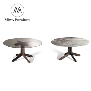 Italian Modern Home <strong>Dining</strong> Room Furniture Glass Desktop Solid Wood Designer <strong>Dining</strong> <strong>Table</strong> and <strong>Dining</strong> Chairs Set 6 Seater - Product Image 6