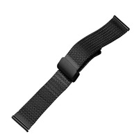 Bracelet de montre en maille milanaise de 22 mm en acier inoxydable avec fermoir magnétique pour montres intelligentes, vente en gros, logo personnalisé OEM ODM
