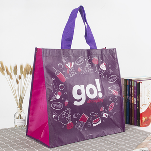 Sac de courses en PP OEM/ODM, sac vertical en PP tissé avec sangle en PP pour supermarché, logo et couleur personnalisés - Product Image 5