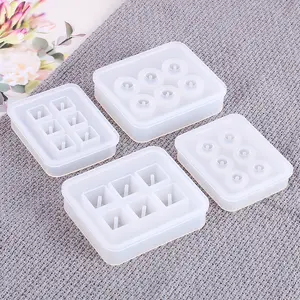 Transparent Liquid Silicone Rubber RoundJewelry Mold Making Round Beads <strong>Epoxy</strong> Pendant <strong>Resin</strong> Craft <strong>Moulds</strong> for Handmade Crafts - Product Image 2