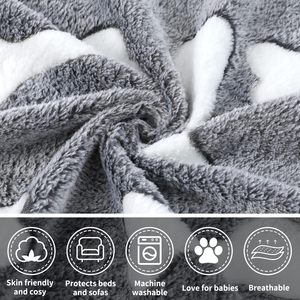Hot Selling Washable Cozy Puppy <strong>Dog</strong> Blankets Soft Fleece Cat <strong>Dog</strong> Blankets Warm Sleeping Mat <strong>for</strong> <strong>Sofa</strong> Bed Pet Blanket <strong>Throws</strong> - Product Image 2