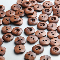 Boutons en bois carrés à deux trous, motif diamant, naturels, minimalistes, simples, unisexes, pour vêtements, chemises, pulls, tricots, DIY