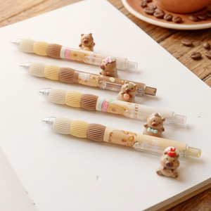 Nuova Penna <span class=keywords><strong>Gel</strong></span> Retrattile a Forma di Capibara, Design Accattivante, Scrittura Fluida, Ideale per Studenti e Pratica Esami - Product Image 1