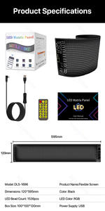 Flexibel Transparant <span class=keywords><strong>Led</strong></span> Display Paneel 15W Waterdicht <span class=keywords><strong>Led</strong></span> Sticker Scherm Dynamische Oogtruck Demon Auto 'S Andere Lichte Accessoires - Product Image 6