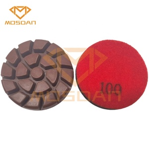 Disco per dischi lucidanti per calcestruzzo a legante di rame ibrido a spirale da <span class=keywords><strong>3</strong></span> ''per smerigliatrici per pavimenti - Product Image 4