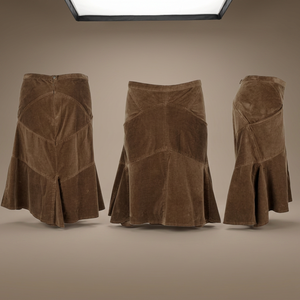 Women's Eco-Friendly Customizable <b>Long</b> Floor-Length Wrap <b>Skirts</b> Corduroy Cotton Natural Casual OEM Service Woven BD Adults - Product Image 2