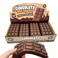Juguete antiestrés de PU con aroma a chocolate, de rebote lento, para aliviar el estrés, Kawaii, para escritorio, recuerdos de fiesta, juguete para mascotas, venta al por mayor a granel