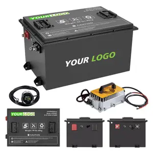 HHS Golf wagen Batterie 36V 48V 72V 72ah 100ah 160ah 200ah Golf wagen Lithium Batterie mit Ladegerät