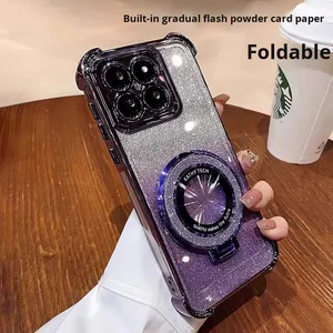 Coque Transsion <span class=keywords><strong>Infinix</strong></span> Note50S Protection Antichute Béquille Magnétique Paillettes Électroplaquées Durabilité TPU Housse de Téléphone Mobile - Product Image 3