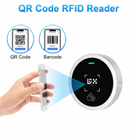 Lecteur de code QR pour contrôle d'accès extérieur 125KHz ID Card / 13.56Mhz IC Card avec lecteur de code-barres RS485 WG26 34