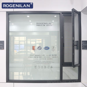 Fenêtres à battants <span class=keywords><strong>en</strong></span> aluminium minimalistes Rogenilan avec isolation thermique et moustiquaire - Product Image 2
