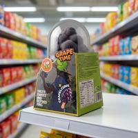 Crème glacée aux raisins LIKLAK3D, saveur riche en raisins, onctueuse et non grasse, rafraîchissante et sucrée, 75 g par pièce, 12 pièces par boîte