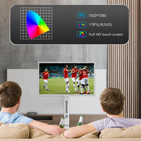 Écran publicitaire LCD intelligent portable >55 pouces 120Hz LED UHD avec haut-parleur intégré Android 11.0 certifié FCC