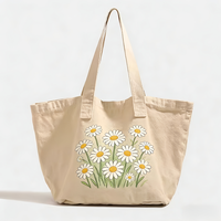 Sac fourre-tout personnalisé pour le quotidien, sac fourre-tout en toile renforcée, sacs d'école, sacs de courses, sacs fourre-tout personnalisés pour femmes