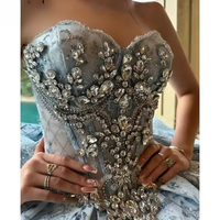 Robe de Quinceañera Mumuleo à épaules dénudées bleu ciel, robes de fête d'anniversaire, fleurs 3D, Vestidos De 15 Anos avec nœud