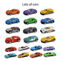 Voitures miniatures de luxe en gros, échelle 1/64, en alliage moulé sous pression avec roues mobiles pour garçons de 3 à 7 ans