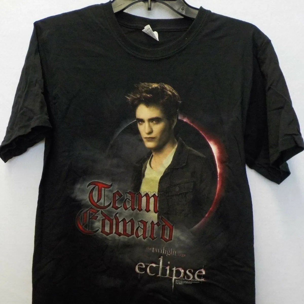 Camiseta de compresión para hombre, camisa con gráfico del equipo de Eclipse, Saga Twilight, Edward Black, 00% de algodón, Logo personalizado