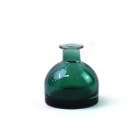 Nouvelle tendance, vente en gros, flacons diffuseurs personnalisés avec logo, flacons diffuseurs ronds transparents en verre de luxe, vides, pour la décoration de la maison