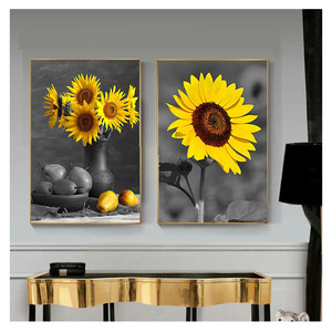 Pittura di arte della <span class=keywords><strong>parete</strong></span> immagini Vintage <span class=keywords><strong>per</strong></span> soggiorno <span class=keywords><strong>cucina</strong></span> moderna decorazione <span class=keywords><strong>per</strong></span> la casa <span class=keywords><strong>Poster</strong></span> di girasole e tela stampata - Product Image 4