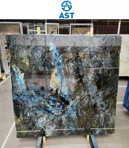 AST OEM/ODM granito natürliche lemur ische Bodenfliesen Lemurian Labradorite Blue Granite für Wand paneele und Bodenfliesen