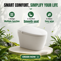 WC monobloc à siphon, design moderne, double chasse, à prix abordable, pour salle de bain domestique, avec siphon en S, toilettes allongées