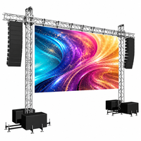 Panneaux LED 500x500mm à assemblage sans soudure, écran LED de location pour scène géante intérieure/extérieure
