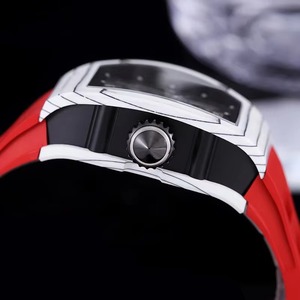 2026 New Arrival Luxury Men's <b>Automatic</b> Mechanical <b>Watch</b> White Case <b>Skeleton</b> Tonneau Shape Waterproof Sports Timepiece Wholesale - Product Image 4
