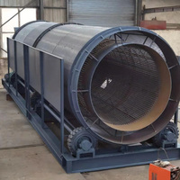 Crible rotatif mobile APEX avec moteur et engin pour un criblage haute efficacité des minerais, des déchets, des roches, des pierres, du compost et du sol