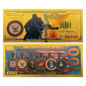 Nouvelle Conception Billet <span class=keywords><strong>de</strong></span> <span class=keywords><strong>Banque</strong></span> en Feuille d'Or 24K <span class=keywords><strong>des</strong></span> Forces Spéciales Américaines, Billet <span class=keywords><strong>de</strong></span> <span class=keywords><strong>Banque</strong></span> Plaqué Or, Billet <span class=keywords><strong>de</strong></span> <span class=keywords><strong>Banque</strong></span> <span class=keywords><strong>des</strong></span> Forces Armées - Product Image 3
