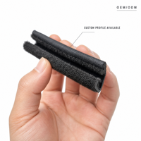 Joint d'étanchéité en caoutchouc EPDM floqué pour vitres, profilé de guidage de fenêtre sur mesure Xinhong XHQC-EPDM+flocking pour portières automobiles