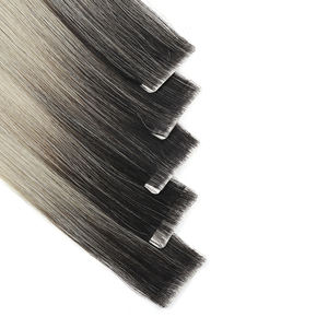 K.S WIGS - Tiras Ultrafinas Precortadas de Cabello Humano Remy 100% Virgen, Transpirables e Invisibles, para un Uso Seguro, Extensiones de Cabello con Cinta Adhesiva PU sin Costuras - Product Image 5