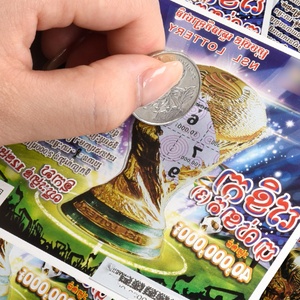Scratch Off Lottery Tickets Full Color Print Lottery <b>Paper</b> Cards Multi-Option Lottery Tickets - Product Image 1