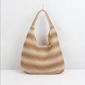 Sac Hobo en cuir véritable pour femmes, grande capacité, imprimés animaliers, fermeture éclair, sac à bandoulière, sac de plage décontracté - Product Image 1