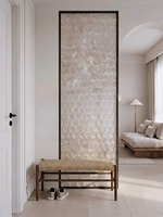Puerta de Baño de Aluminio de Alta Resistencia con Acabado Resistente al Agua, Decorativa, en Forma de Concha, Estilo Francés Premium
